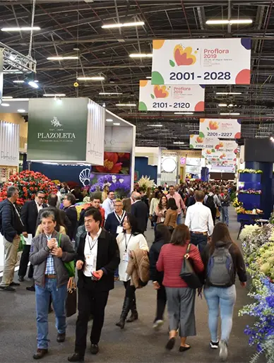 ACAMIP durante la Jornada Proflor 2023 con su stand.
